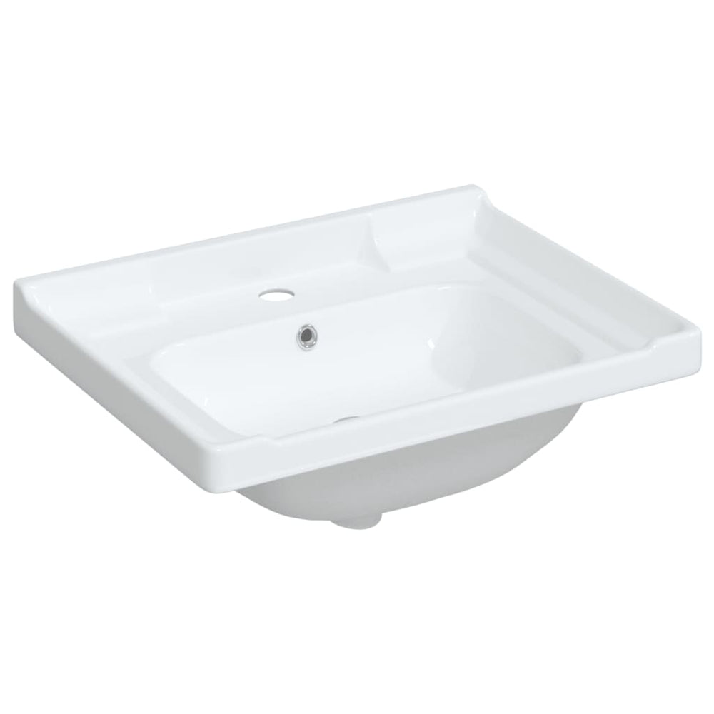 Vidaxx lavabo rectangular 61x48x23 cm cerámica blanco