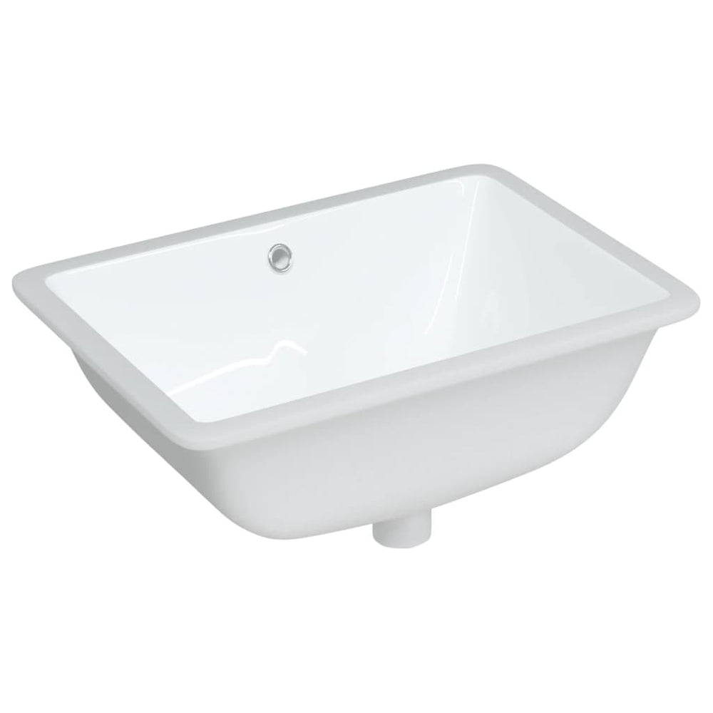 Vidaxl washbasin rectangular 55.5x37.5x19 cm ceramic white