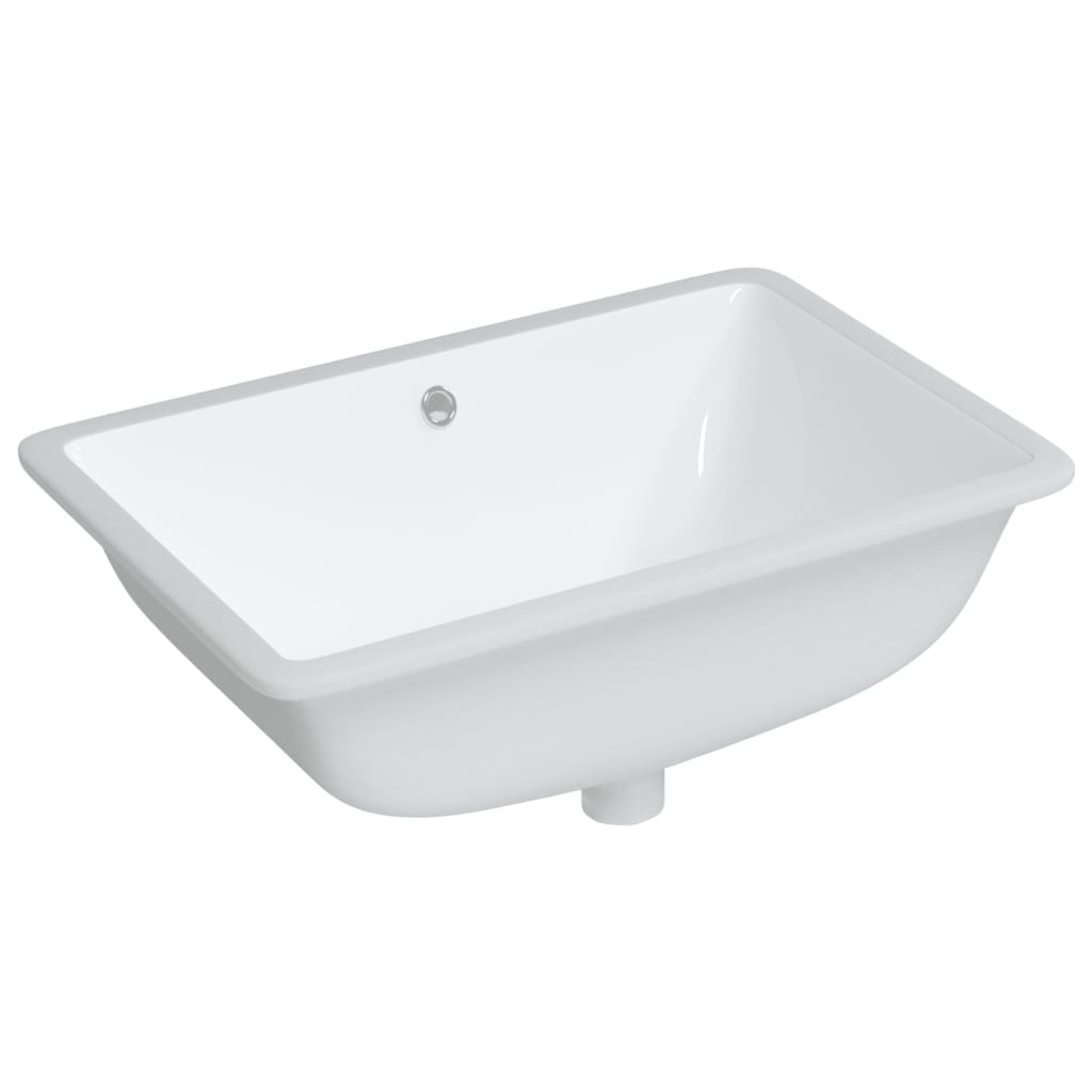 VidaXL Washbasin Rectangular 60x40x21 cm Ceramic White