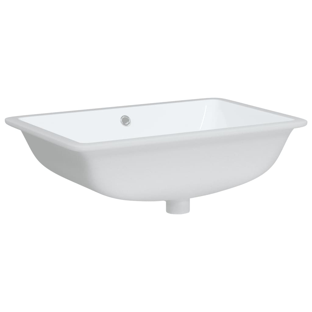VidaXL Washbasin Rectangular 60x40x21 cm Ceramic White