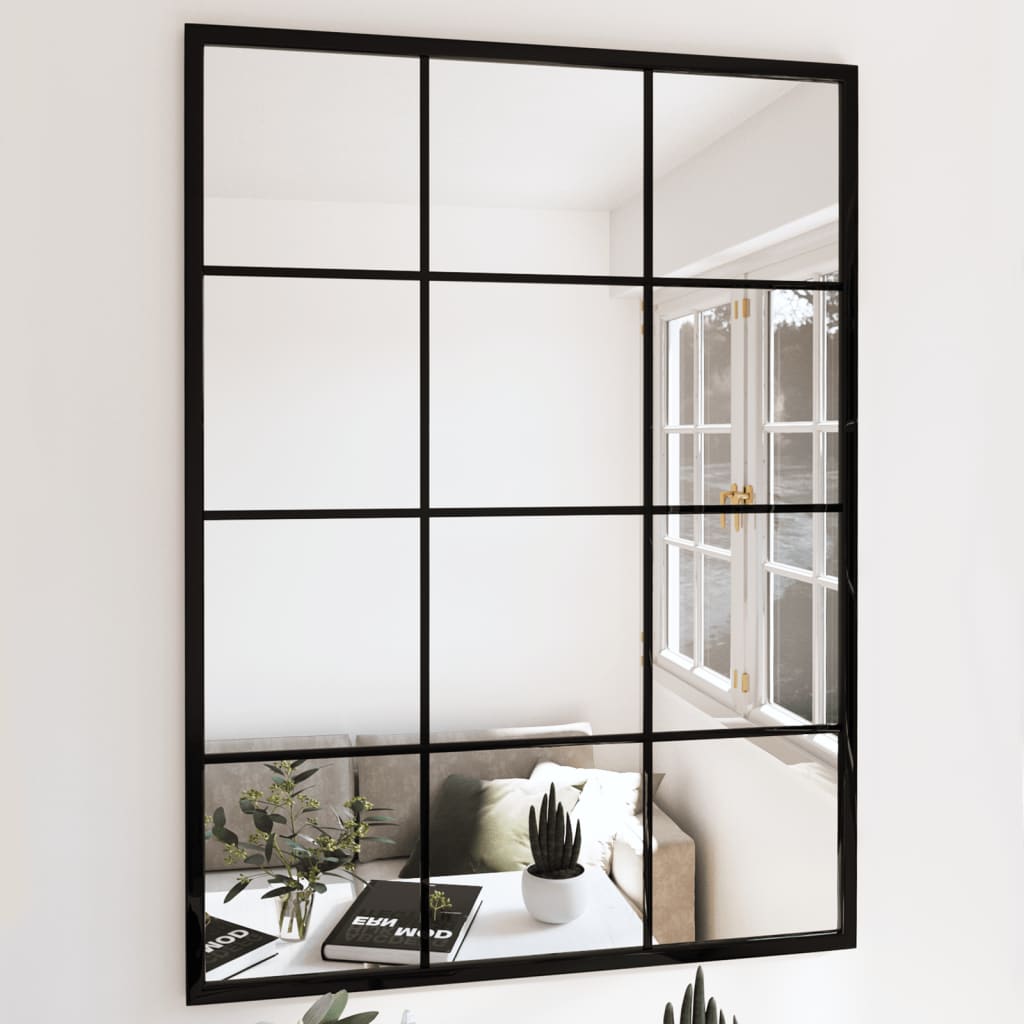Vidaxl Wall mirrors 3 st 80x60 cm Metal Black
