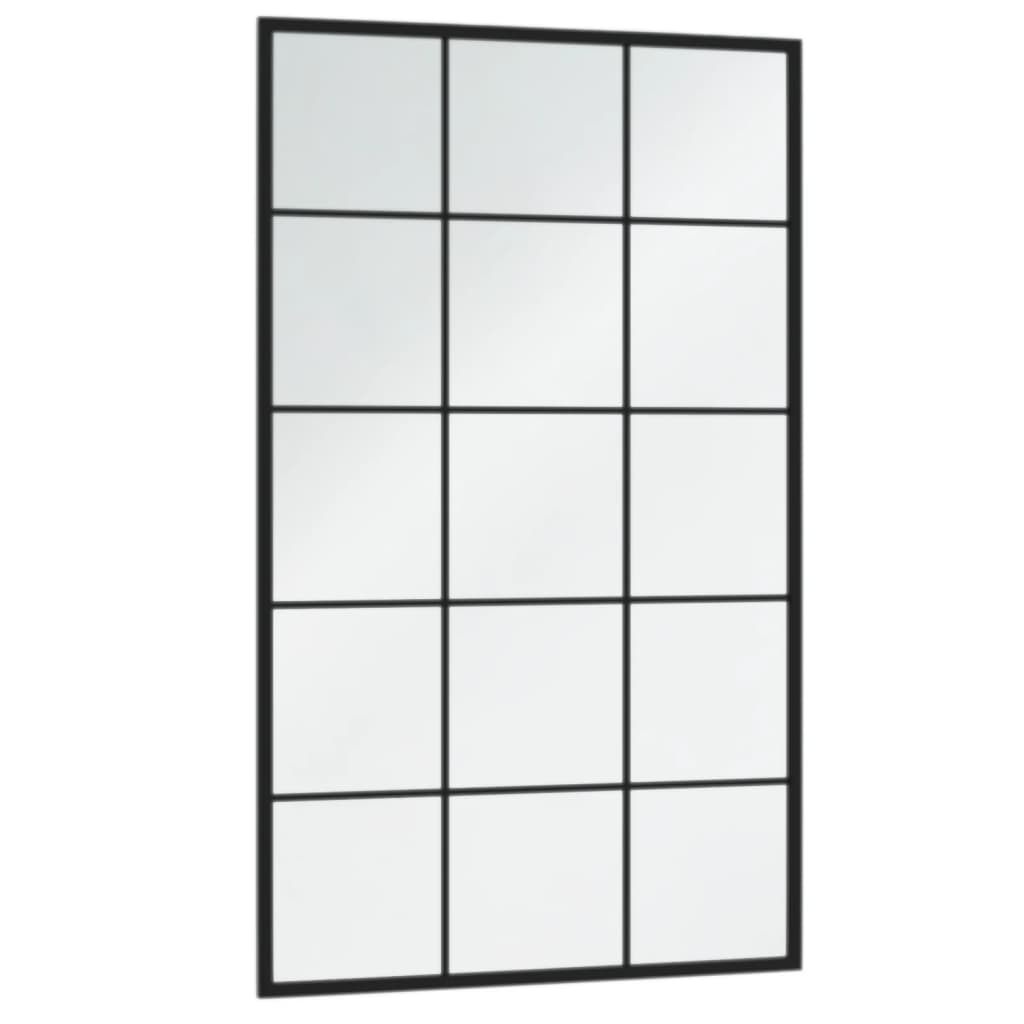 Vidaxl veggspeil 4 stk 100x60 cm metall svart