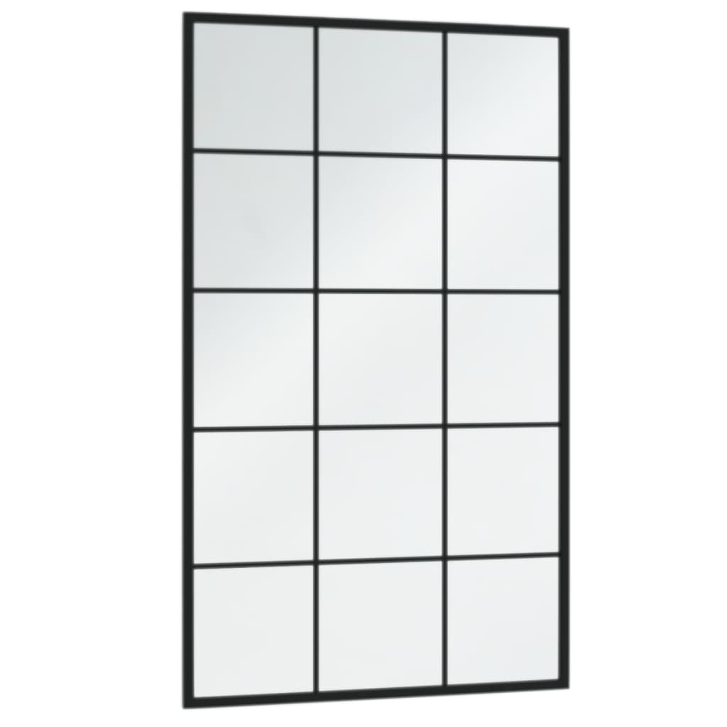 Vidaxl Wall mirrors 6 pcs 100x60 cm Metal Black