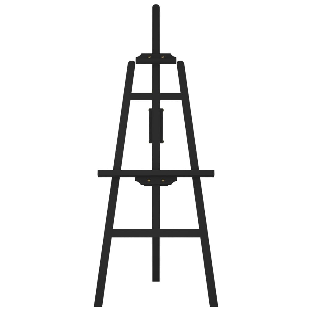 Vidaxx Staffelei 53,5x95x127 cm massives Kiefernholz schwarz