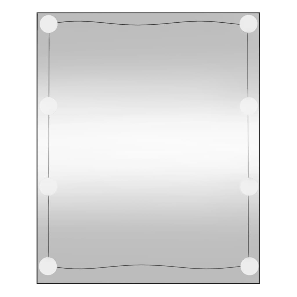 Vidaxl Wall Mirror med lysdioder Rektangulær 50x60 cm glas