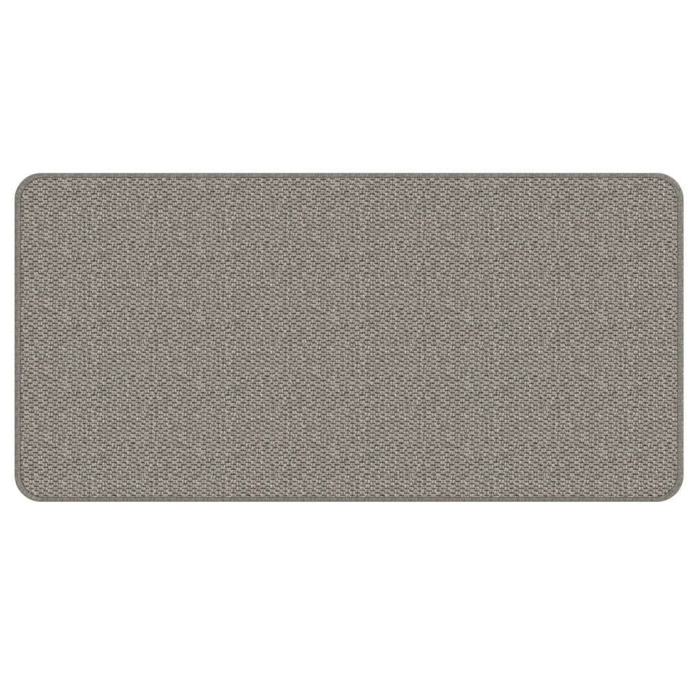 Vidaxl tapijtloper 50x100 cm sisal-look zilverkleurig
