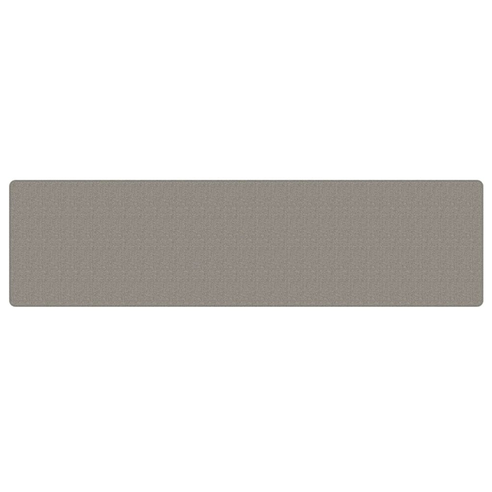 Vidaxl tapijtloper 80x300 cm sisal-look zilverkleurig