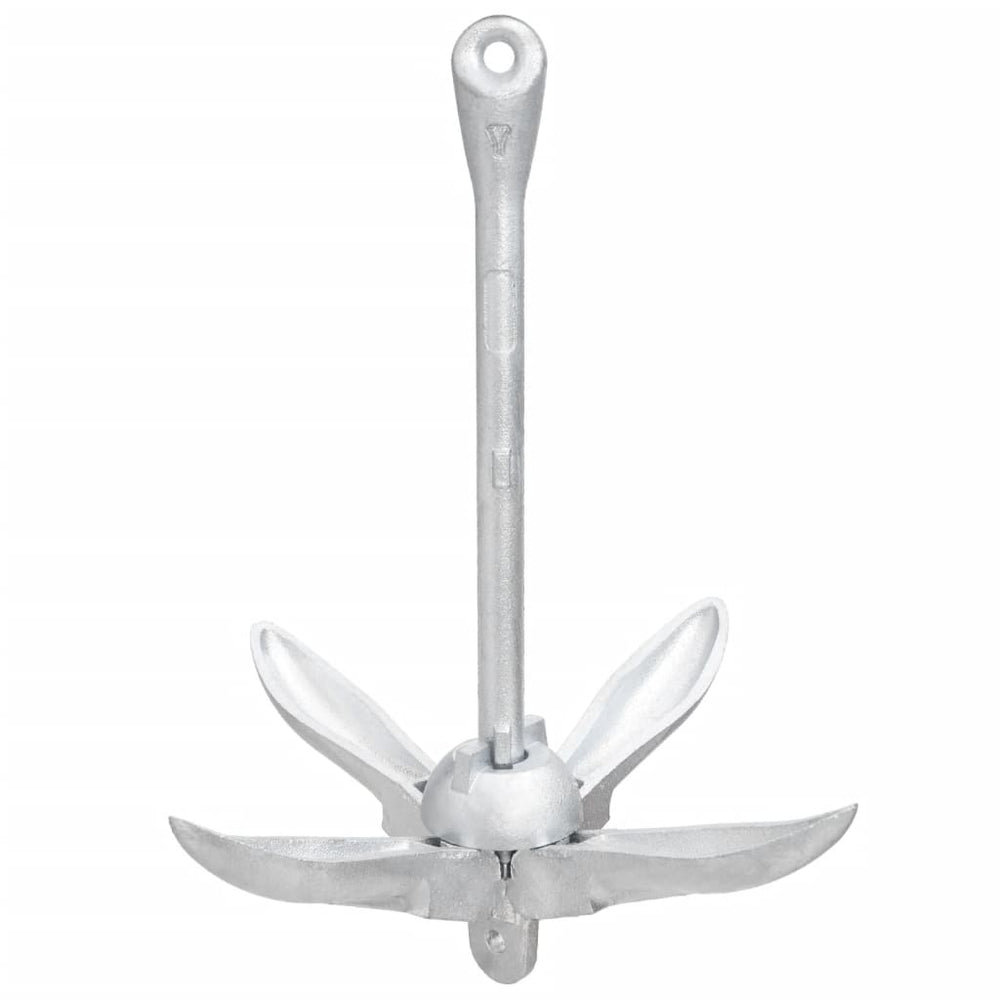 Vidaxl collapsible anchor 1.5 kg wrought iron silver-colored