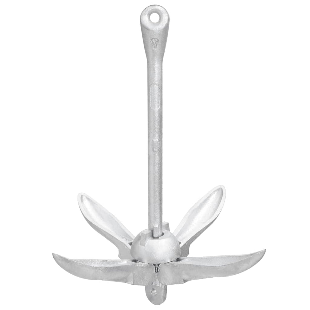 Vidaxl collapsible anchor 2.5 kg wrought iron silver-colored