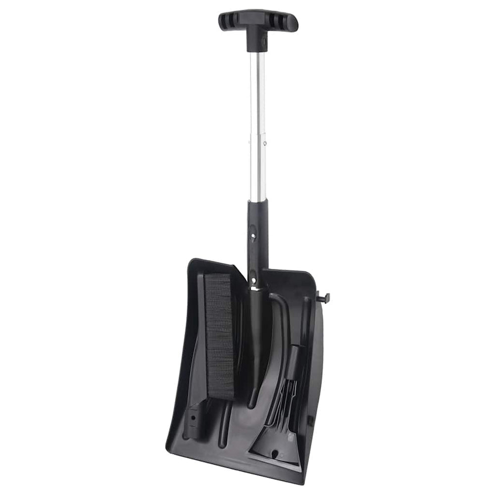 Vidaxl 3-in-1 Snow Shovel Set Aluminum Black