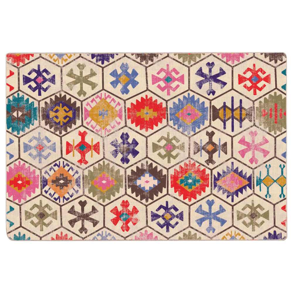 Vidaxx tapis lavable antidérapant 120x180 cm multicolore