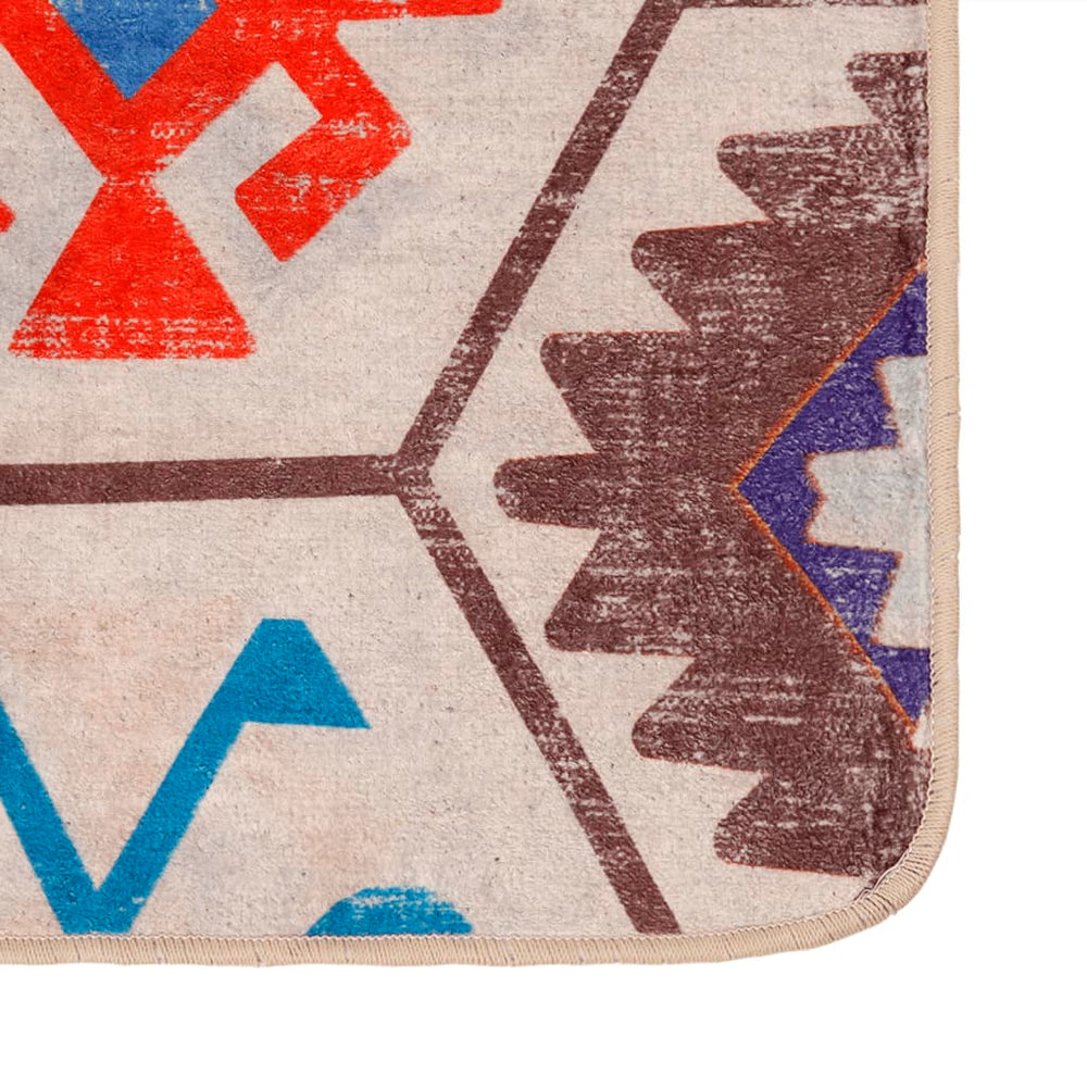 Vidaxx Rug Washable Anti-Slip 160x230 cm Multi-farvet