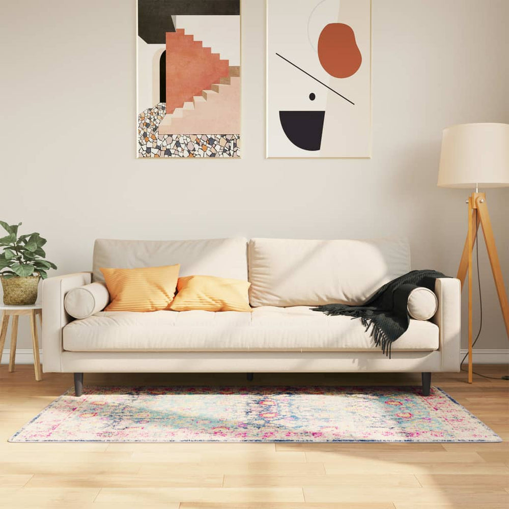 Vidaxx tapis lavable antidérapant 80x150 cm multicolore