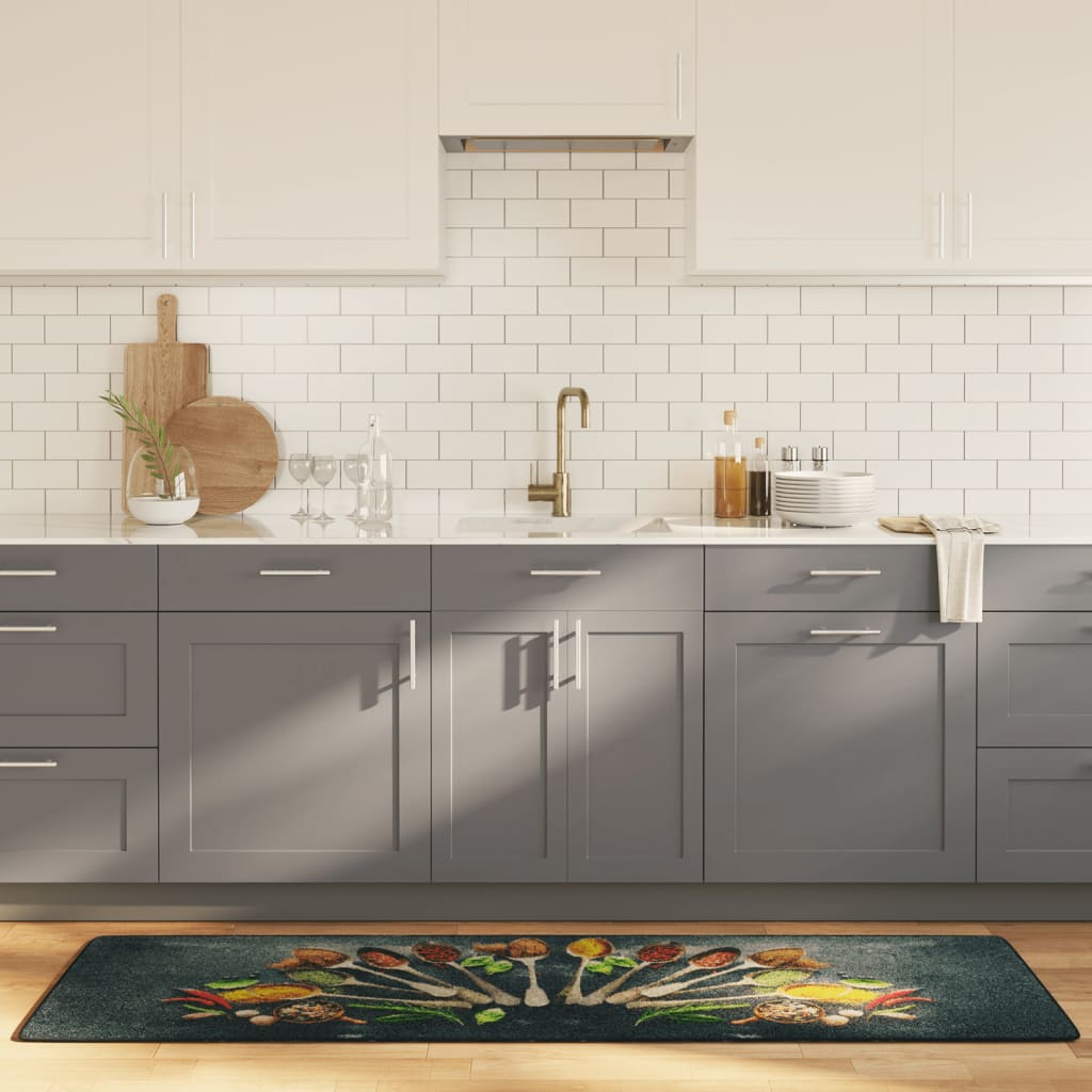Vidaxl kitchen mat washable non-slip 60x180 cm multicolor