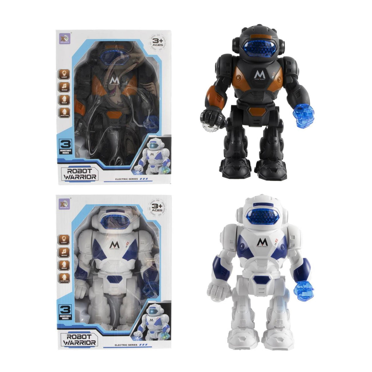 Robot met licht en geluid 21cm