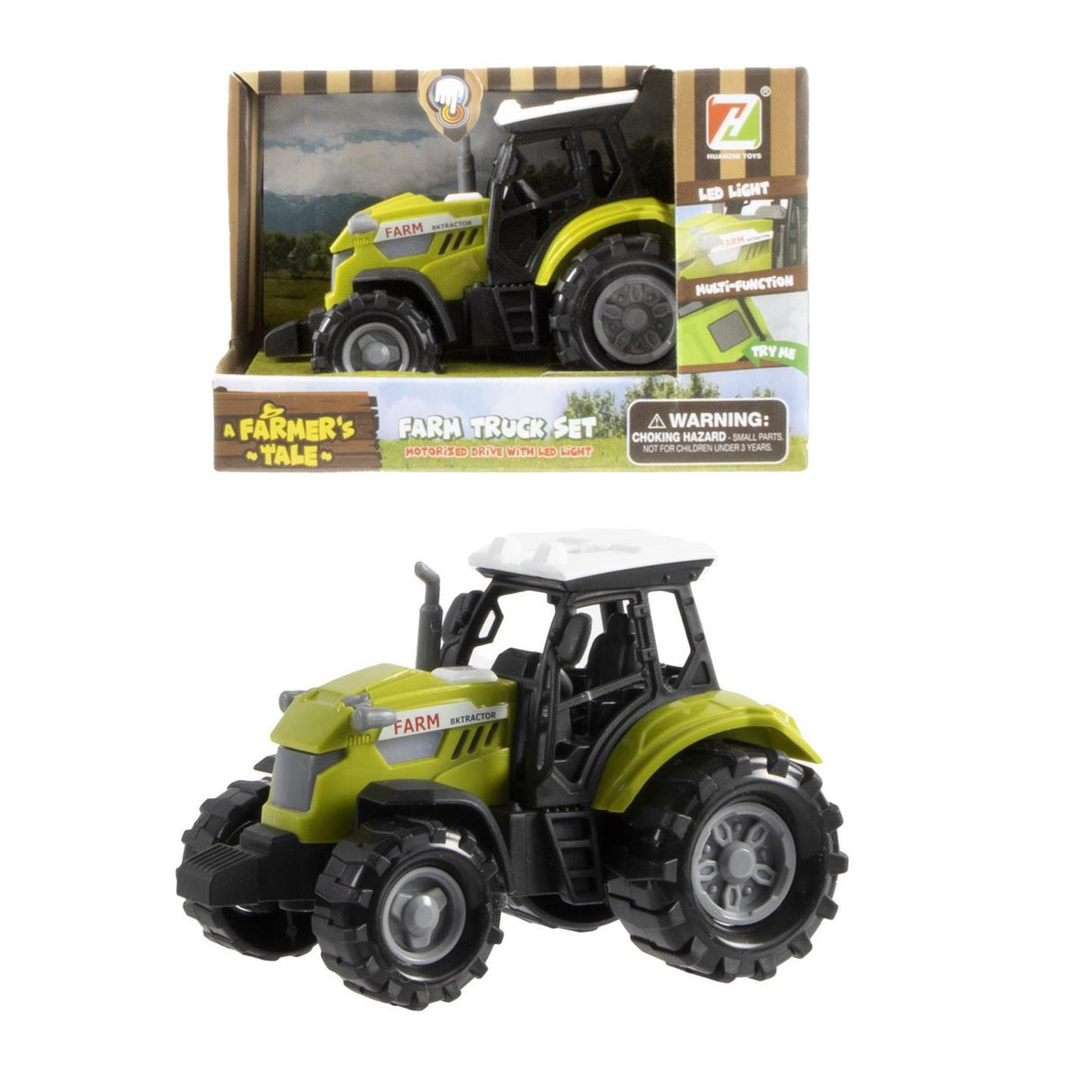 Tractor met licht en geluid 10cm