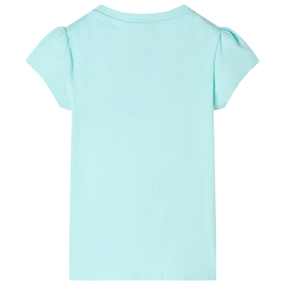 VidaXL Maglietta per bambini 128 azzurro mare