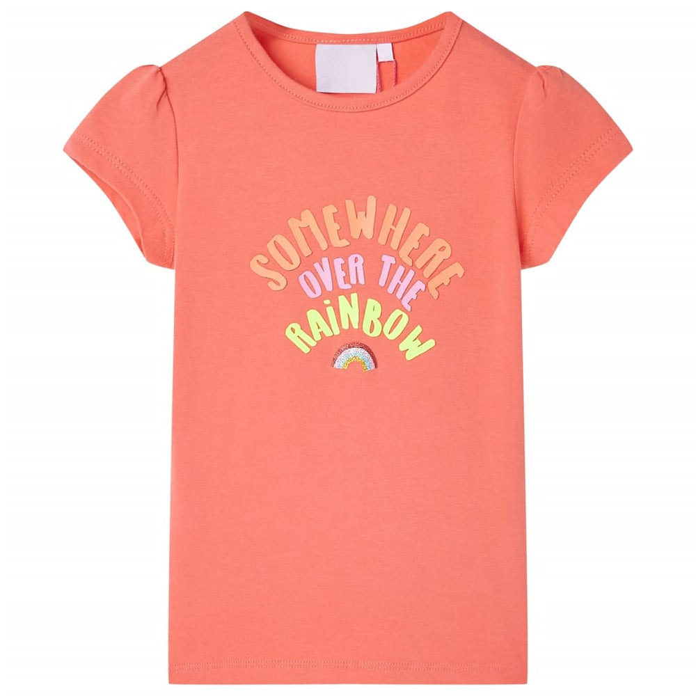 Camisa infantil VidaXL 128 cor coral
