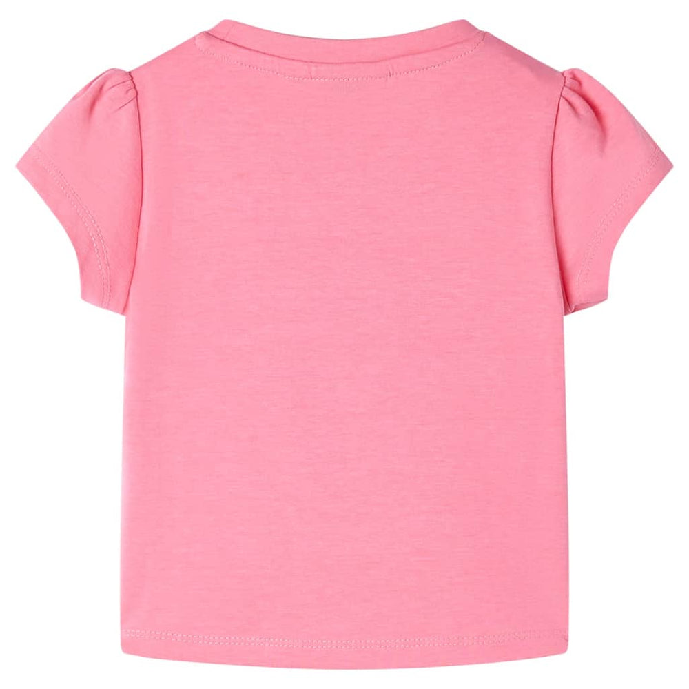 VidaXL Maglietta per bambini 128 rosa acceso fluorescente