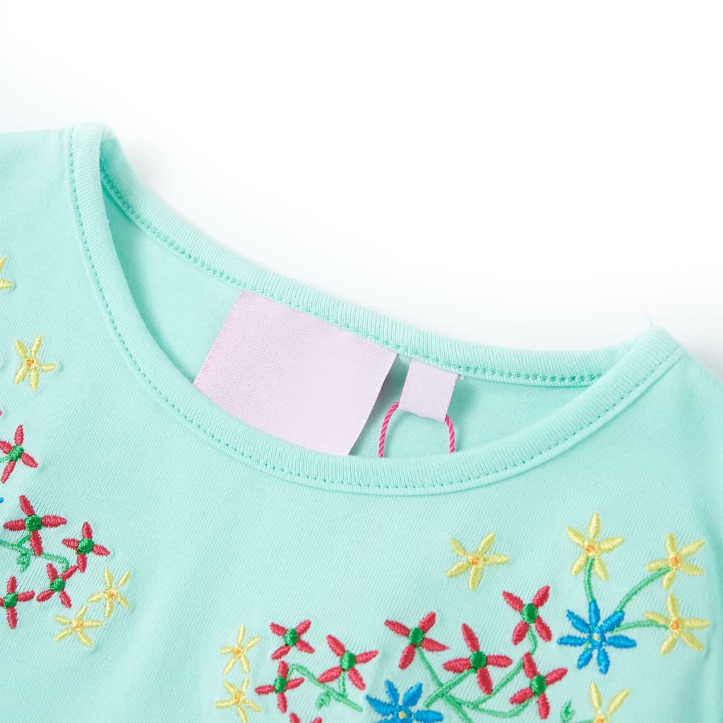 VidaXL Chemise enfant 128 bleu mer clair