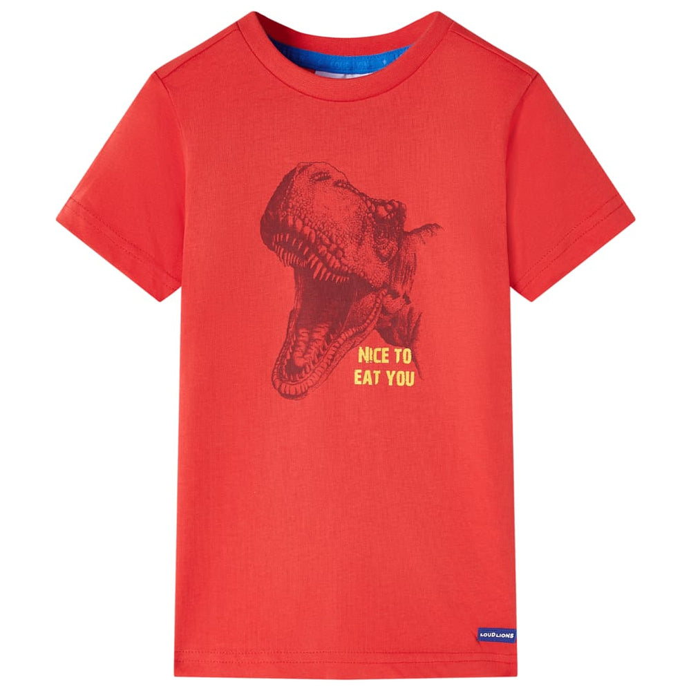 Camisa infantil VidaXL 104 vermelha
