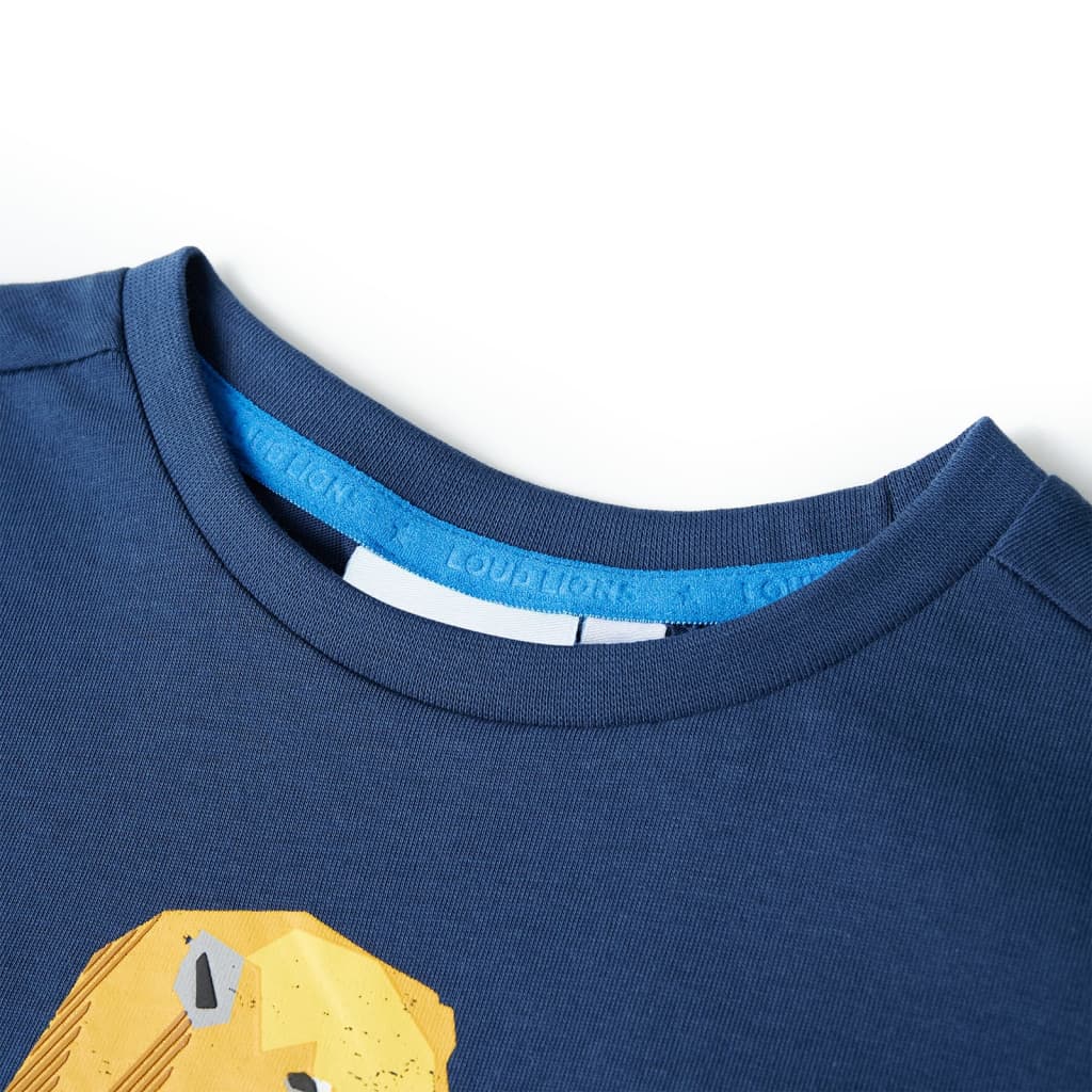VidaXL Kids Shirt 128 Dark Blue