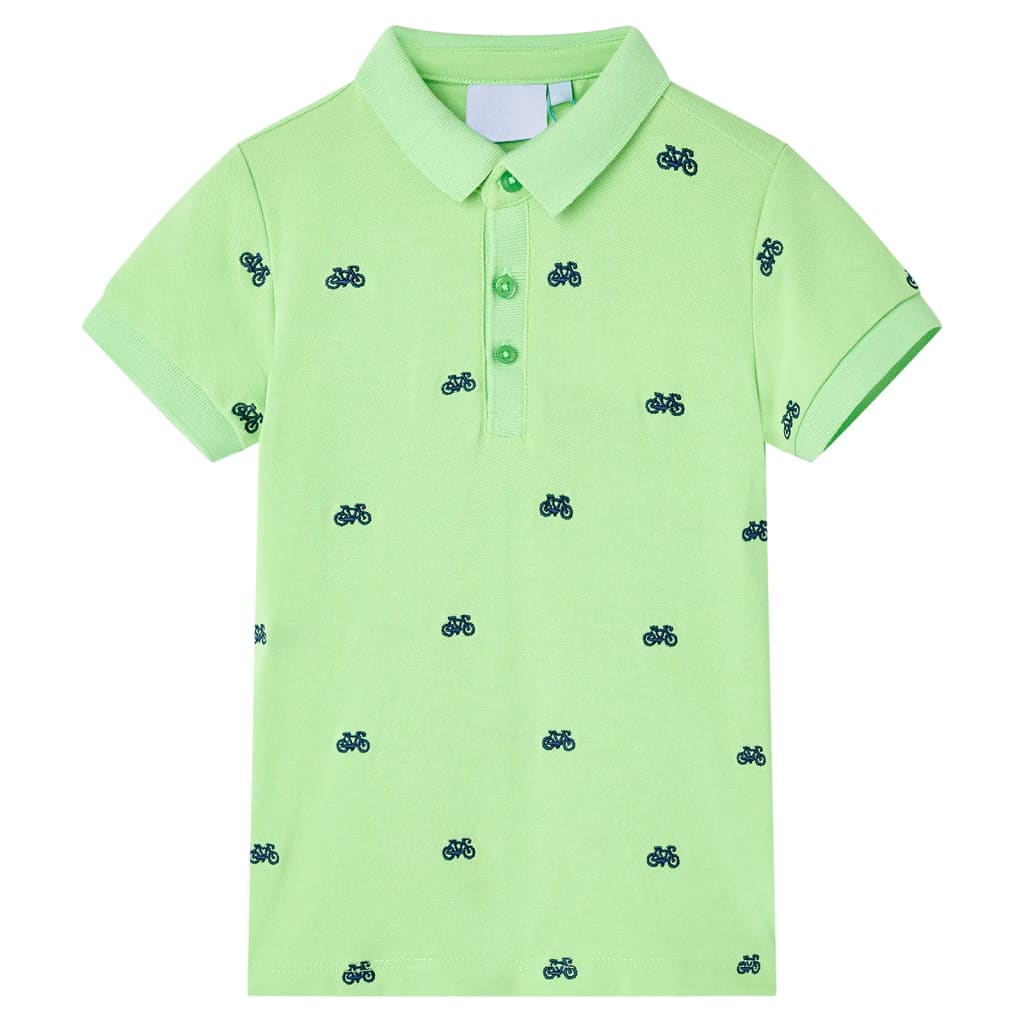 Vidaxl Children's Polo Shirt 140 Neon Green