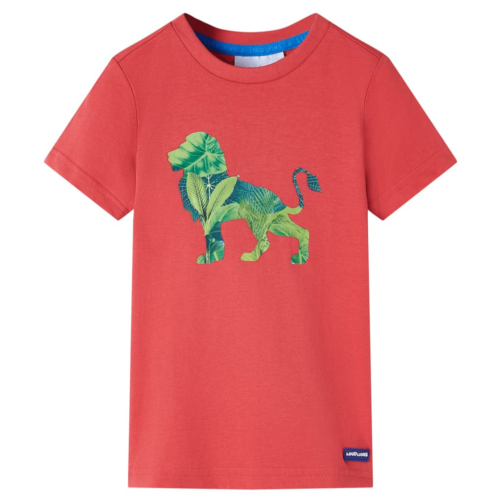 Camisa infantil VidaXL 104 vermelha