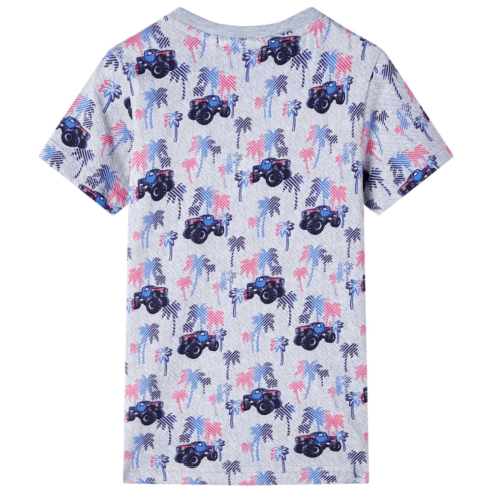 VidaXL Children's T-shirt 128 mottled gray