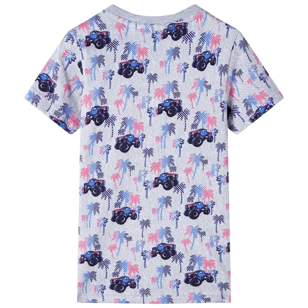 VidaXL Children's T-shirt 128 mottled gray