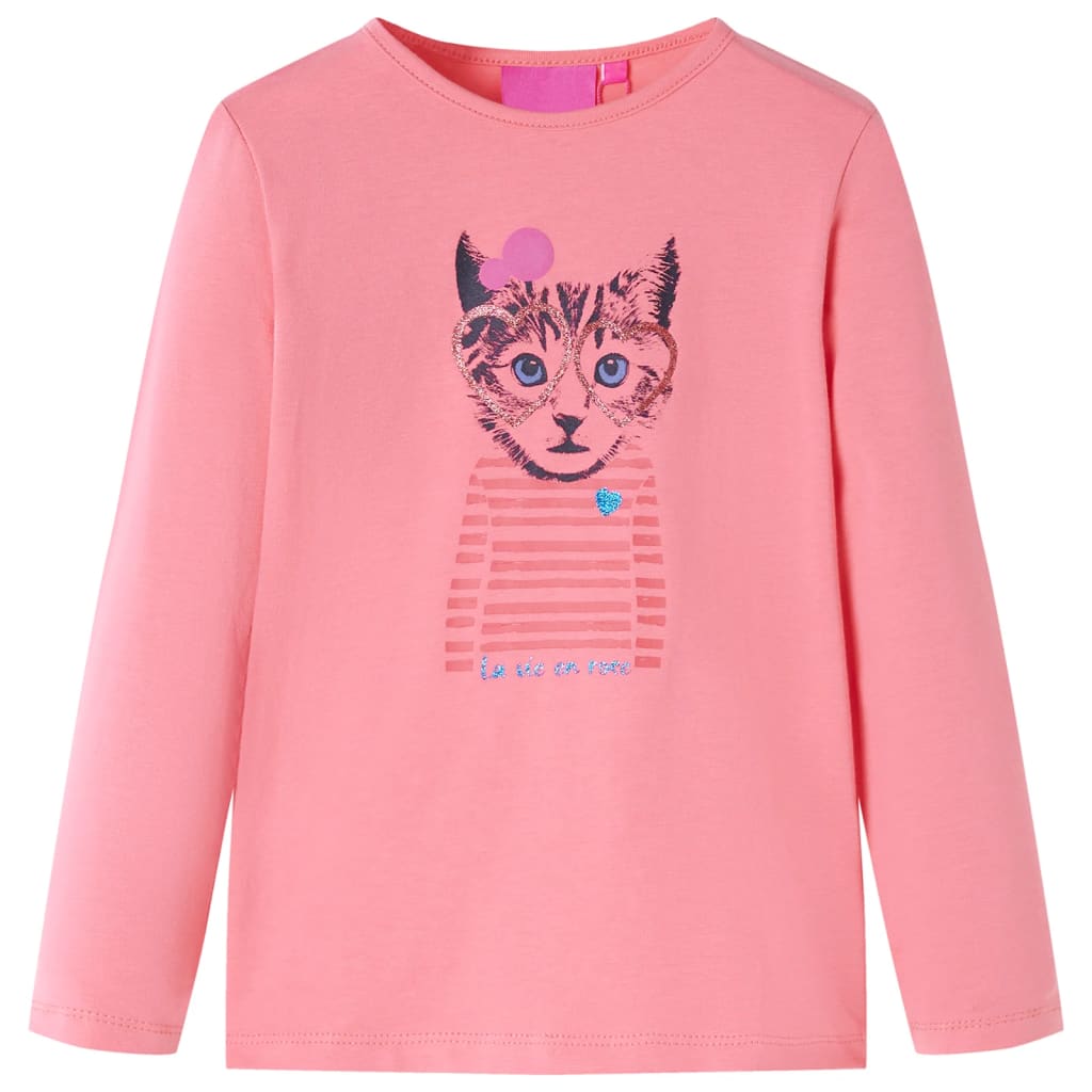 Vidaxl Children's shirt with long sleeves 140 pink