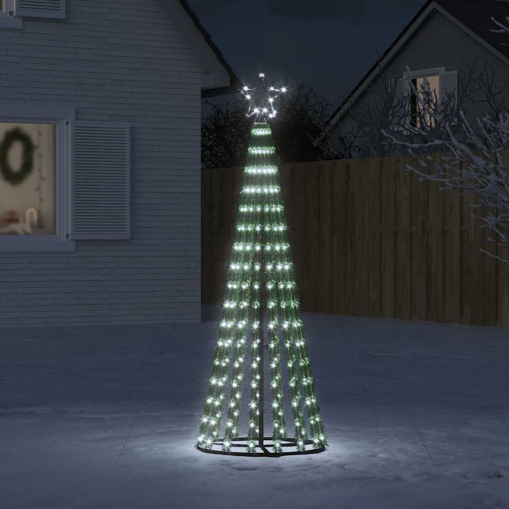 Vidaxxl Sapin de Noël LED 275 LED blanc froid 180 cm