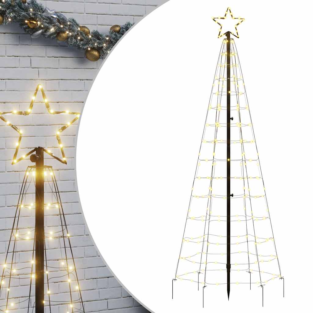 Vidaxl LED Christmas tree with spikes, 220 LEDs, warm white, 180 cm