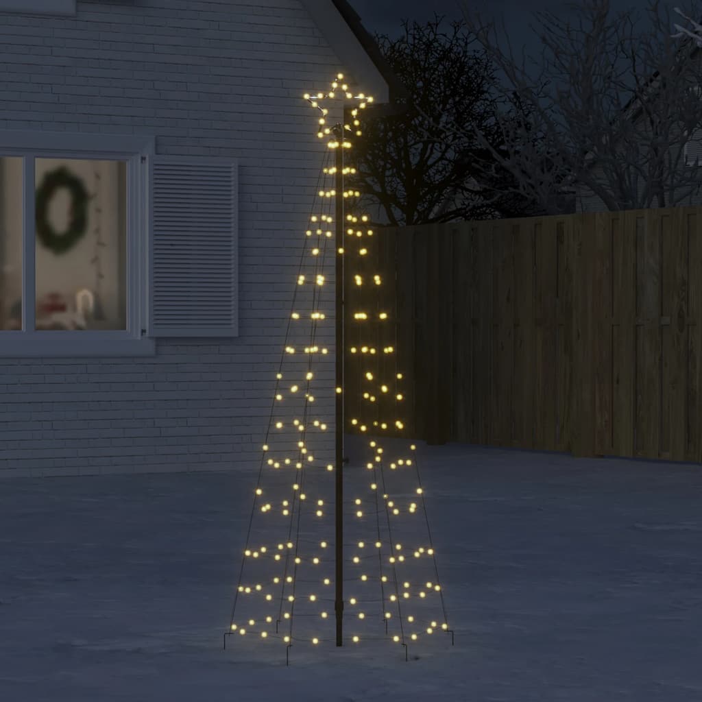 Vidaxl LED Christmas tree with spikes, 220 LEDs, warm white, 180 cm