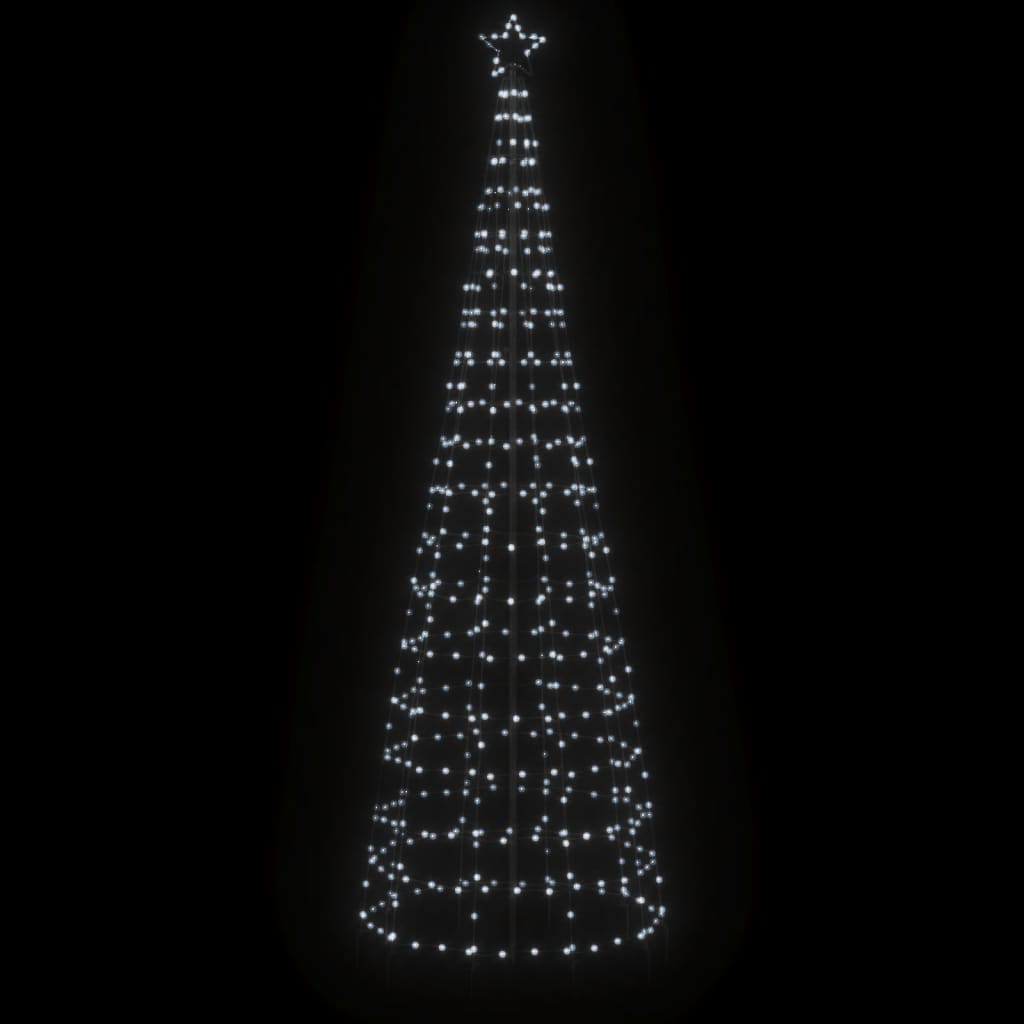 VidaXL LED Christmas tree with spikes 570 LEDs cold white 300 cm
