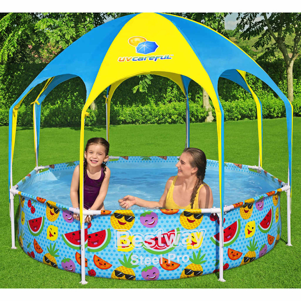 Bestway Steel Pro Kinderbecken UV-Schutz oberirdisch 244x51 cm