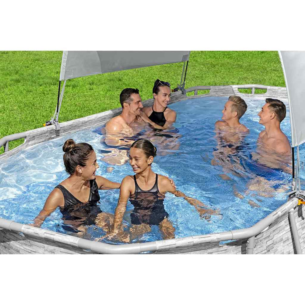 Bestway Schwimmbadabdeckung weiß