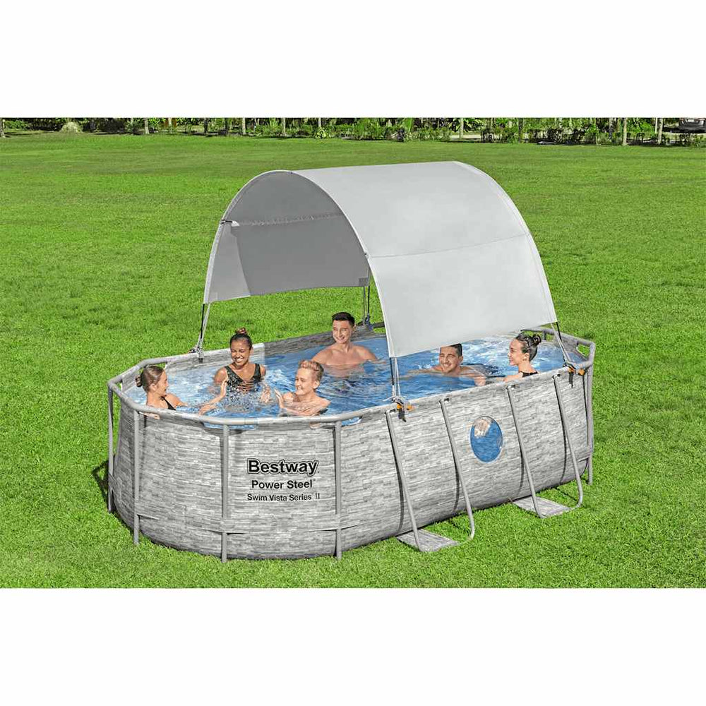 Bestway Schwimmbadabdeckung weiß