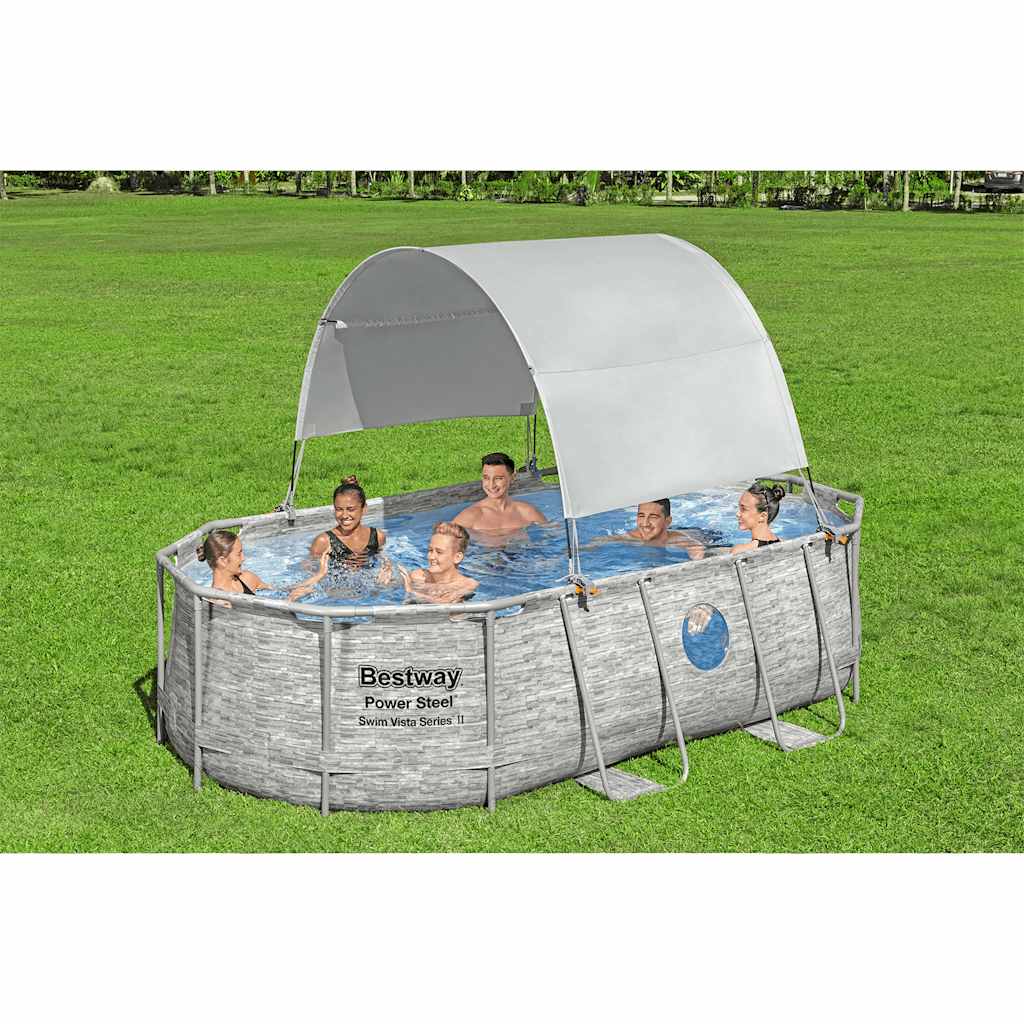 Bestway Schwimmbadabdeckung weiß