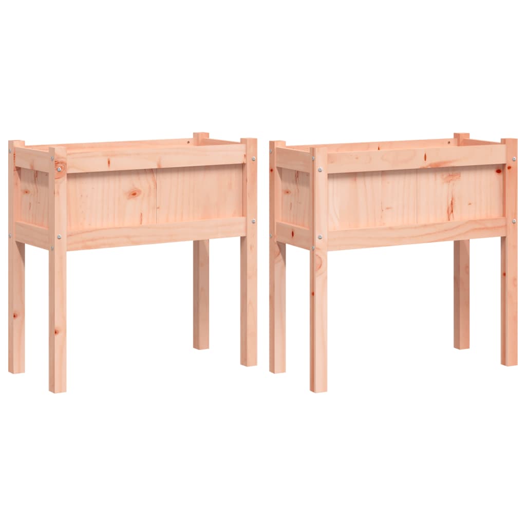 Vidaxl planters with legs 2 pcs solid douglas wood