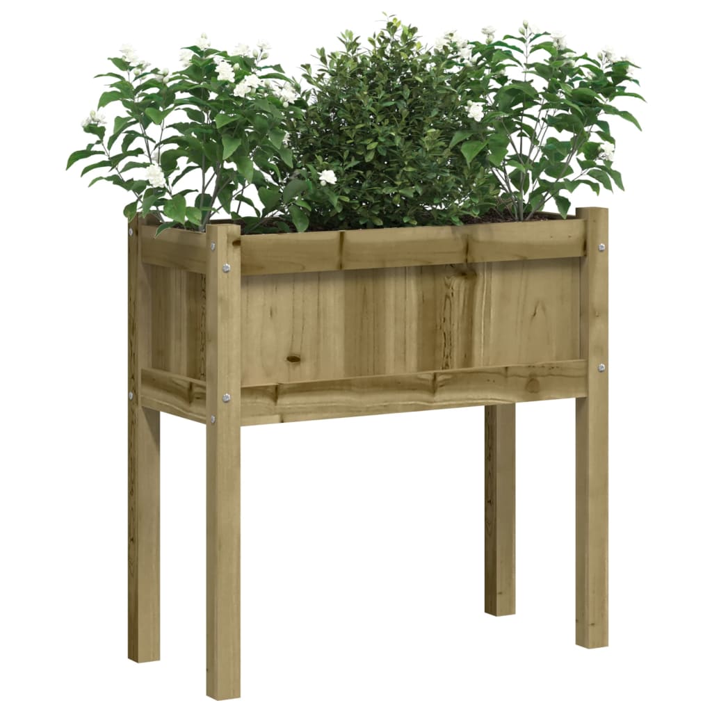 Vidaxl planters with legs 2 pcs cm impregnated wood