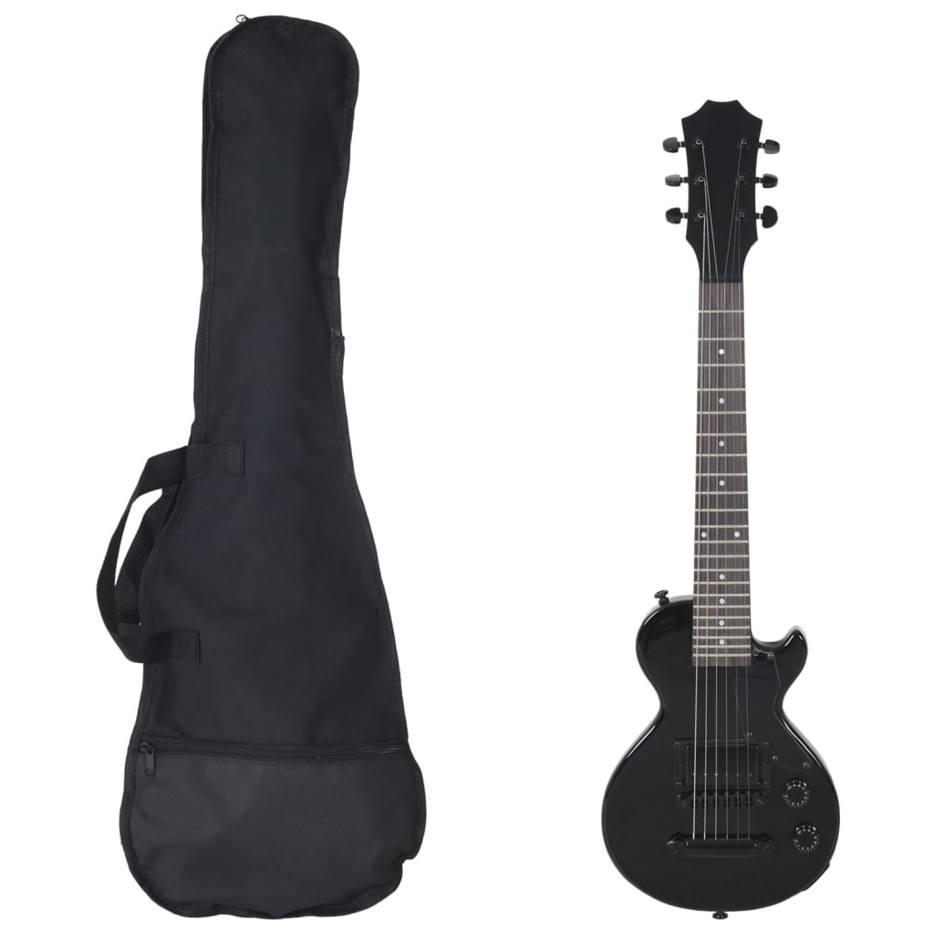 Vidaxl Gitarre für Einsteiger elektrisch mit Tasche 3 4 30 schwarz