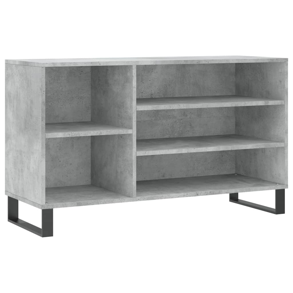 Vidaxl shoe cabinet 102x36x60 cm processed wood concrete gray