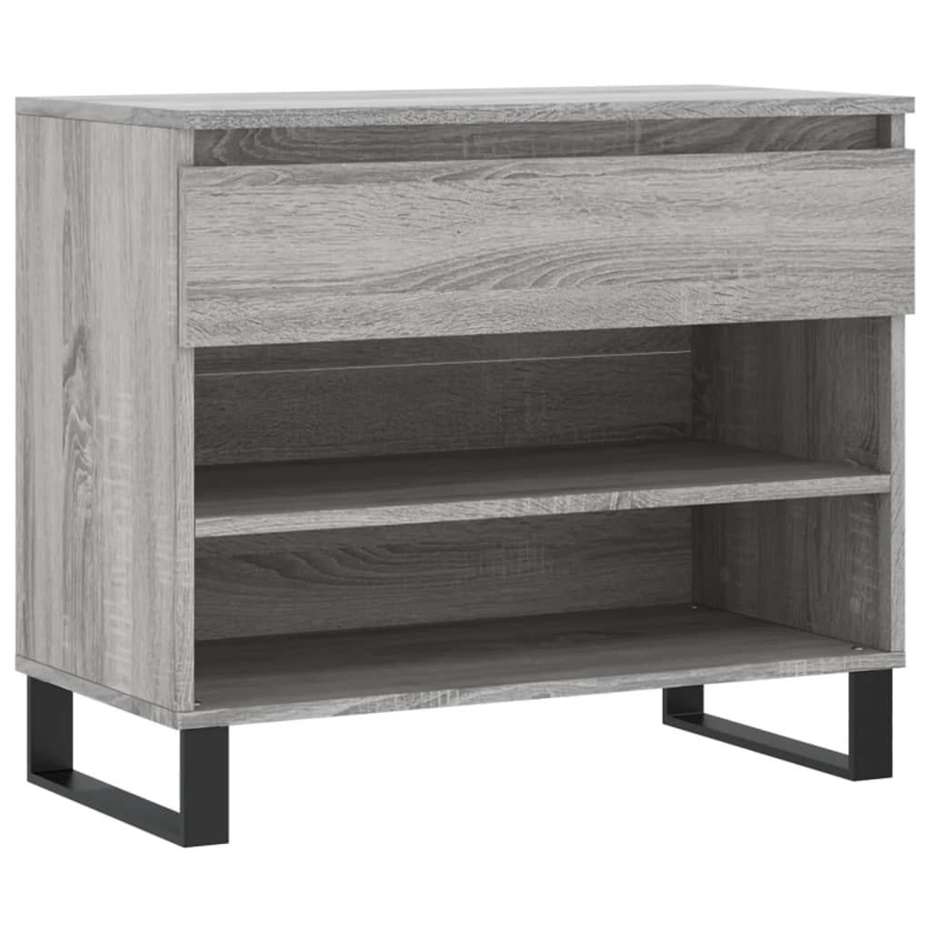 Vidaxl shoe cabinet 70x36x60 cm processed wood Sonoma gray