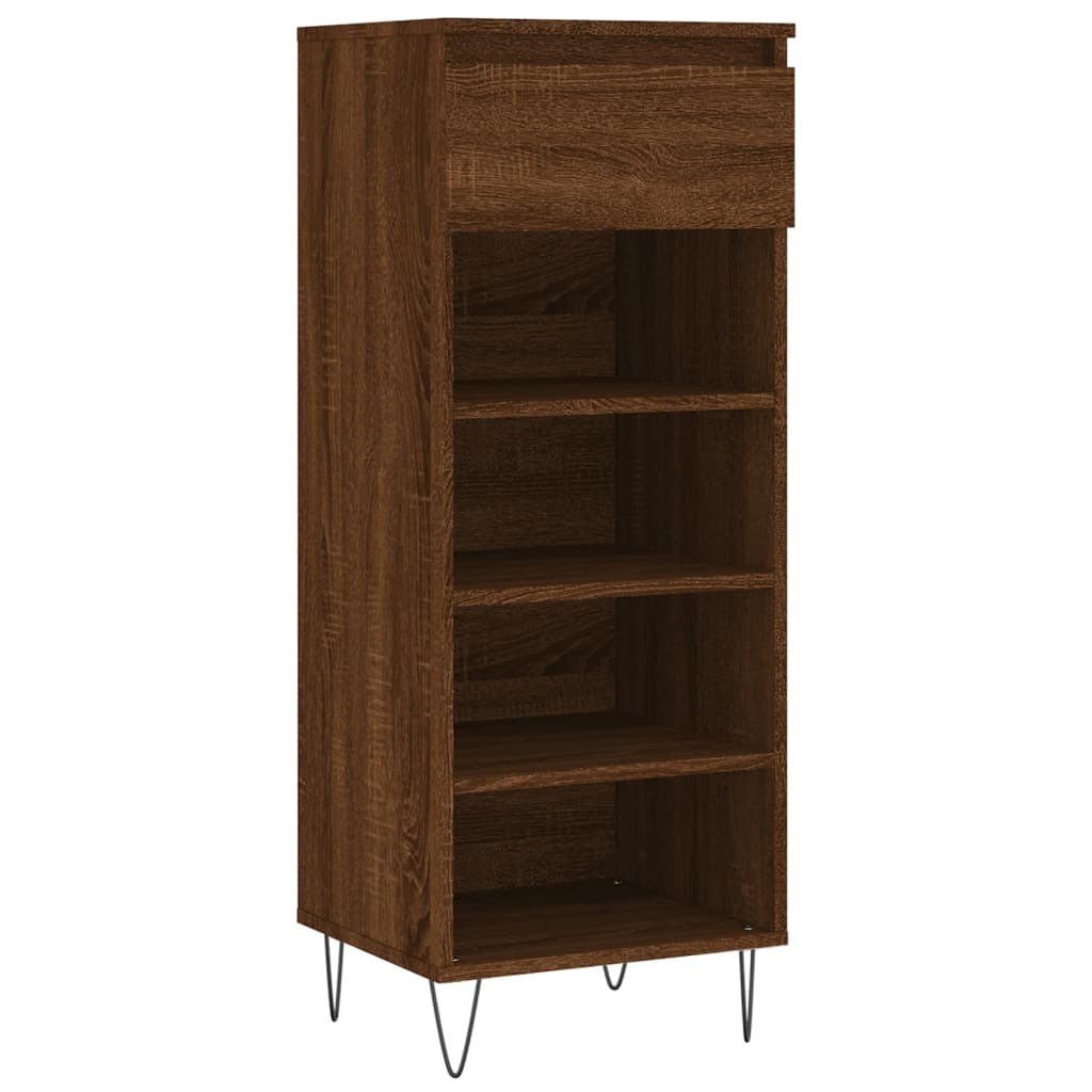 Vidaxl shoe cabinet 40x36x105 cm processed wood brown oak color