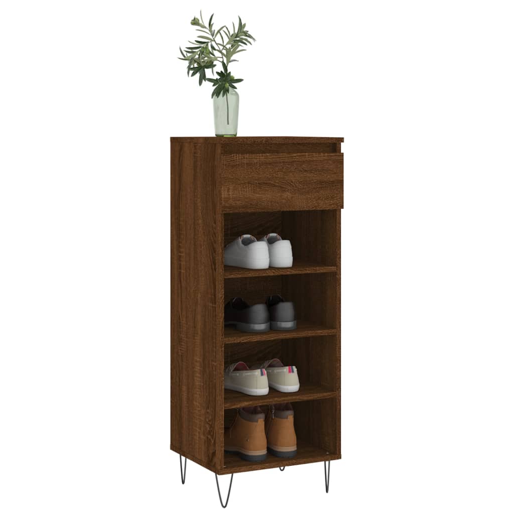 Vidaxl shoe cabinet 40x36x105 cm processed wood brown oak color