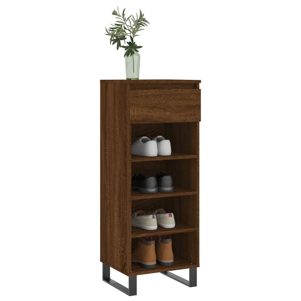 Vidaxl shoe cabinet 40x36x105 cm processed wood brown oak color