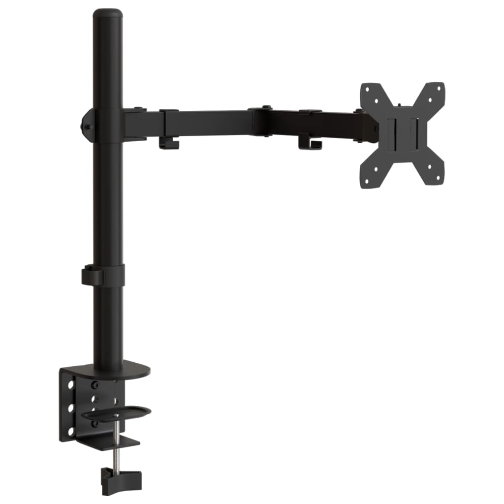 Vidaxl monitor mount vesa 75 100 mm black steel