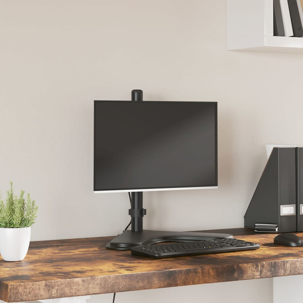 Vidaxl monitor mount vesa 75 100 mm black steel