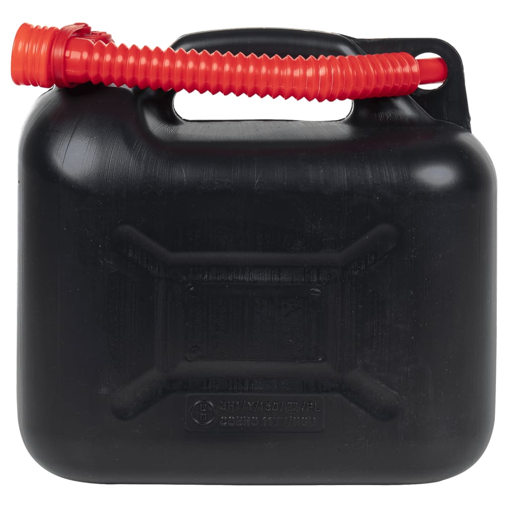 Vidaxl Fuel Tanks 3 pcs with Flexible Spout Black 10 L Plastic